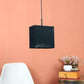 ELIANTE Burnished Black Iron Hanging Light by Jainsons Lights - Js-Rect Cloth-1Lp - Without Bulb | by Jainsons Lights