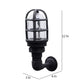 ELIANTE Metal Outdoor Wall Light Black for Living Room, Bedroom, Dining Room, Kitchen | by Jainsons Lights