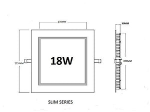 ELIANTE 18W Slim Round Ceiling Cutout 200Mm Led Panel Light White (Large) for Living Room, Bedroom, Dining Room, Kitchen | by Jainsons Lights