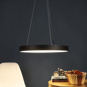 ELIANTE Black Metal Hanging Light by Jainsons Lights - Led - 22-INCH-Acrylic-Donut-LED-BK | by Jainsons Lights
