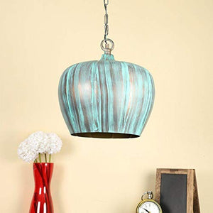 ELIANTE Modern Green Black Metal Hanging Light | Ceiling Pendant Light for Living Room, Bedroom, Dining Room, Kitchen Island by Jainsons Lights - 0197-HL - Without Bulb | by Jainsons Lights