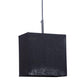 ELIANTE Burnished Black Iron Hanging Light by Jainsons Lights - Js-Rect Cloth-1Lp - Without Bulb | by Jainsons Lights