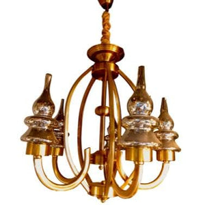 ELIANTE by Jainson Lights | Glass Chrome Hanging Light | E-27 Holder | Without Bulb |CC-2886-5