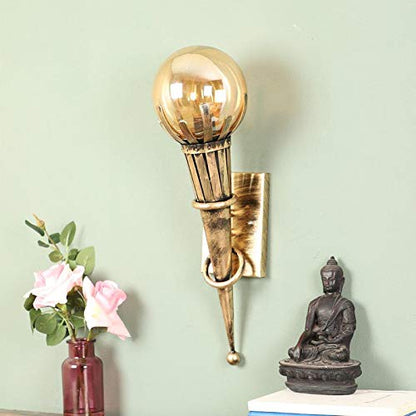 ELIANTE - Golden Metal Wall Light - WL0-95 - by Jainsons Lights - Without Bulb | by Jainsons Lights