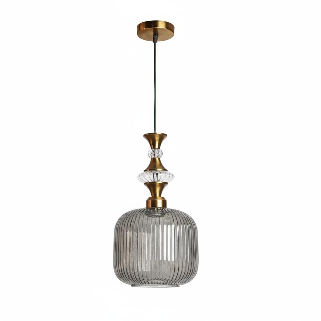 ELIANTE Povque Iron Hanging Light Vintage Decorate Hanging Lamp for Farmhouse Living Room Bedroom Corridor up to 3 years warranty by Jainsons Lights - with LED Lamp(s) Included - JS-1322-HL-SMOG