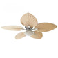 JS-FO - FI-7731-L High Speed Tropical Designer Fans with Light Pine Wooden Finish Abs Blades Size 1320mm