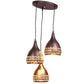 ELIANTE Black Iron Base Black Iron Shade Hanging Light - 903-3Lp-Bk-Medium - Without Bulb | by Jainsons Lights
