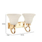 ELIANTE Gold Metal Wall Light by Jainsons Lights - RS-010-2W | by Jainsons Lights