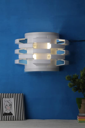 ELIANTE White Metal Wall Light by Jainsons Lights- MT-2678-2W - Without Bulb | by Jainsons Lights