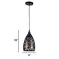 ELIANTE Iron Hanging Light Black Base Black Iron Shade Hanging Light for Living Room, Bedroom, Dining Room, Kitchen | by Jainsons Lights