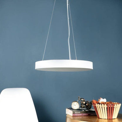 ELIANTE White Metal Hanging Light by Jainsons Lights - Led - 18-INCH-Round-Circle-WH-HL | by Jainsons Lights