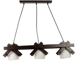 ELIANTE Pardo Brown Wood Hanging Light by Jainsons Lights - RA-170-3LP-JSL | by Jainsons Lights