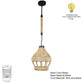 ELIANTE Gloomy Black Iron Hanging Light by Jainsons Lights - JSL-1909-1LP - Without Bulb | by Jainsons Lights