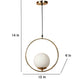 ELIANTE Oro Gold Iron Hanging Light by Jainsons Lights - JSL-626-1p-gd-JSL | by Jainsons Lights