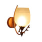 ELIANTE Dorada Gold Metal Wall Light by Jainsons Lights - 009-1W-GD-WH-JSL | by Jainsons Lights