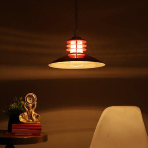 ELIANTE Fitful Red Iron Hanging Lights by Jainsons Lights - Apollo-Delux-Red-Big - Without Bulb | by Jainsons Lights