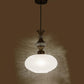 ELIANTE Povque Iron Hanging Light Vintage Decorate Hanging Lamp for Farmhouse Living Room Bedroom Corridor by Jainsons Lights Milky-Forsted - with LED Lamp(s) Included - JS-1318-HL-FROSTED