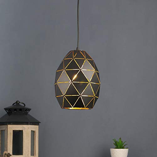 ELIANTE Modern Metal Hanging Light Single Head Pineapple Round Shape Hanging Pendant Light for Living Room, Bedroom, Dining Room, Kitchen | by Jainsons Lights