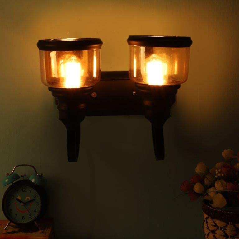 ELIANTE Uncanny Iron Wall Lights Black for Living Room, Bedroom, Dining Room, Kitchen | by Jainsons Lights
