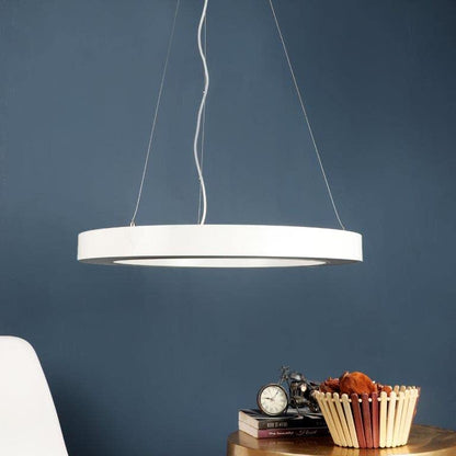 ELIANTE White Metal Hanging Light by Jainsons Lights - Led - 23-INCH-Round-Donut-WH-HL | by Jainsons Lights