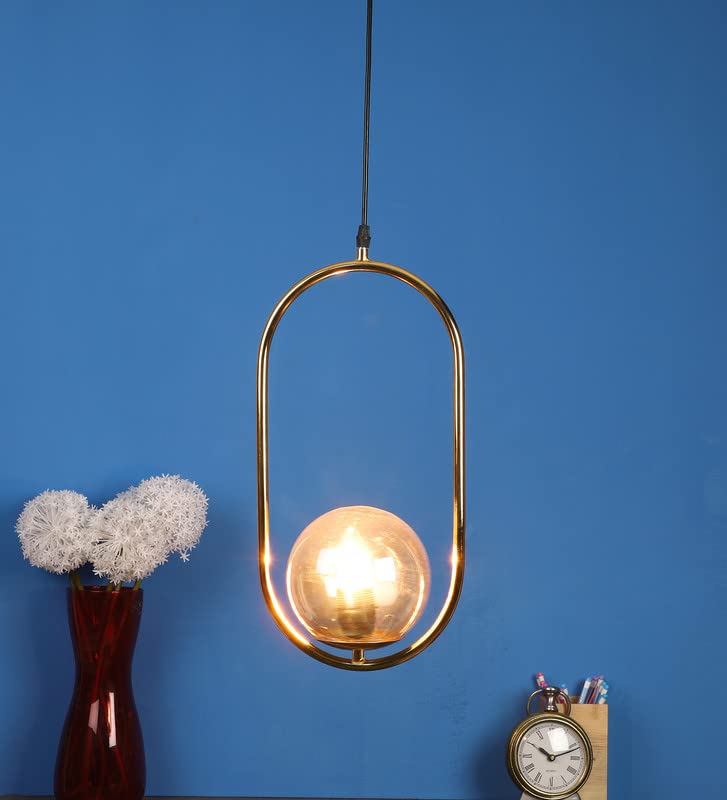ELIANTE Metal Hanging Light Gold for Living Room, Bedroom, Dining Room, Kitchen | by Jainsons Lights