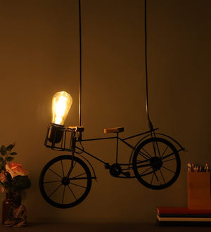 ELIANTE Wooden Wood Hanging Light by Jainsons Lights - Without Bulb - Cycle-HL-TYRE | by Jainsons Lights