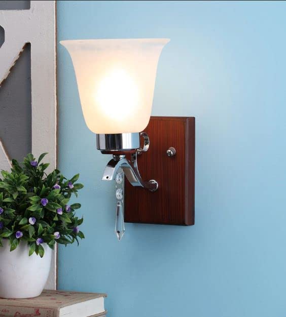 ELIANTE Yellow Glass Wall Sconces - S-55-1W | 3 Years Warranty | Free - LED LAMP