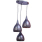 ELIANTE Black Iron Base Black Iron Shade Hanging Light - 903-3Lp-Bk-Medium - Without Bulb | by Jainsons Lights