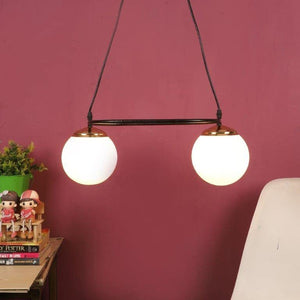 ELIANTE Traditional Black Wood Hanging Lights by Jainsons Lights - Js-643-2Lp - Without Bulb | by Jainsons Lights