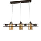 ELIANTE Medulla Group Brown Wood Hanging Light -M-77-3LP-BR - Without Bulb | by Jainsons Lights