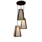 ELIANTE Marrón Brown Wood Hanging Light by Jainsons Lights - H-77-3LP-JSL | by Jainsons Lights