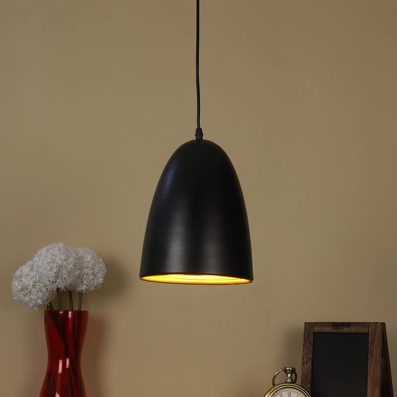 ELIANTE Black Metal Hanging Light by Jainsons Lights - Without Bulb - HL-012-HL-BK-GD | by Jainsons Lights