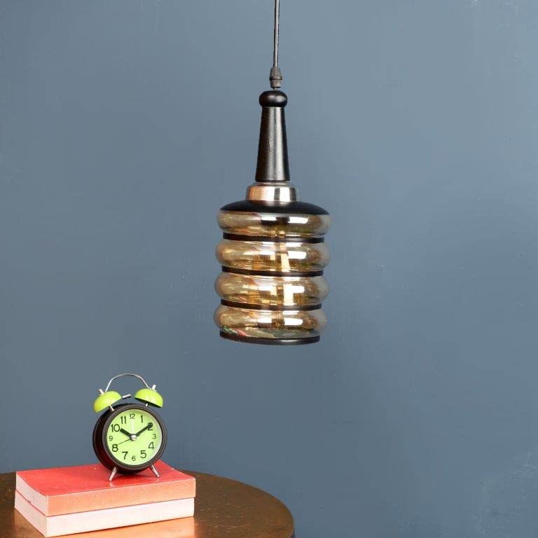 ELIANTE Gloomy Iron Hanging Light Black for Living Room, Bedroom, Dining Room, Kitchen | S-03-1LP-JSL