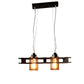 ELIANTE Pale Luminosity Brown Wood Hanging Light -M-77-2LP-BR - Without Bulb | by Jainsons Lights