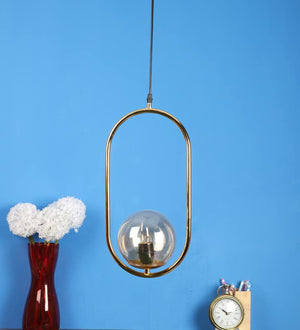 ELIANTE Metal Hanging Light Gold for Living Room, Bedroom, Dining Room, Kitchen | by Jainsons Lights
