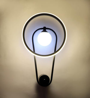 ELIANTE Glass Wall Light White Wall Lamp for Living Room, Bedroom, Dining Room, Kitchen - Inbult Led | by Jainsons Lights