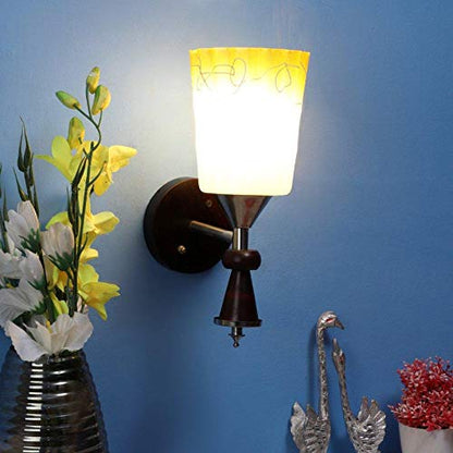 ELIANTE Wood Wall Light Black Mid Century Modern Wall Mounted Lamp Black Wall Sconce Vanity Light for Hallway Bathroom Kitchen Living Room Cafe | by Jainsons Lights