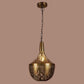 ELIANTE Antique Brass Brass Base Gold Brass Shade Hanging Light - M-010-1Lp - Without Bulb | by Jainsons Lights