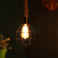 ELIANTE Modernised Black Iron Hanging Lights by Jainsons Lights - Rope Jali-1Lp - Without Bulb | by Jainsons Lights