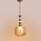 ELIANTE Povque Vintage Hanging Pendant Light Gold Finish Iron with Gold Glass Shade E27 Holder Decorative Ceiling Light for Living Room & Restaurants up to 3 years warranty - with LED Lamp(s) Included - JS-1322-HL-Gold