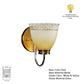 ELIANTE Laser Light Gold Metal Wall Lights -S-228-1W - Without Bulb | by Jainsons Lights