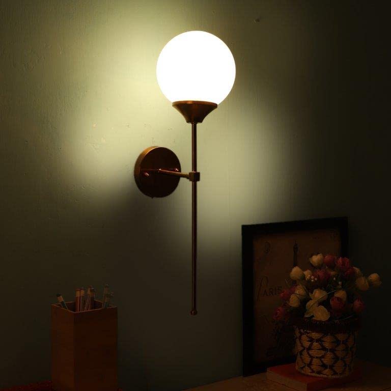 ELIANTE Gleeful Wood Wall Lights Gold for Living Room, Bedroom, Dining Room, Kitchen | by Jainsons Lights
