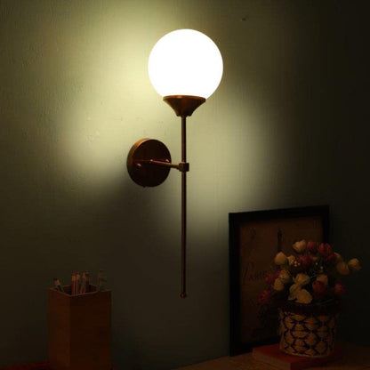 ELIANTE Gleeful Wood Wall Lights Gold for Living Room, Bedroom, Dining Room, Kitchen | by Jainsons Lights
