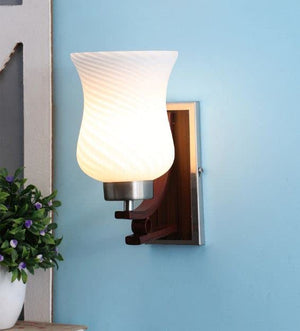 ELIANTE Yellow Glass Wall Sconces - S-29-1W | 3 Years Warranty | Free - LED LAMP