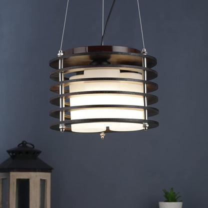 ELIANTE Wood Chandelier Brown for Living Room, Bedroom, Dining Room, Kitchen | by Jainsons Lights