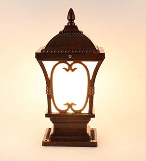 ELIANTE - Red Diecasting Outdoor Gate Light - Apple-RED - by Jainsons Lights - with LED Lamp(s) Included | by Jainsons Lights