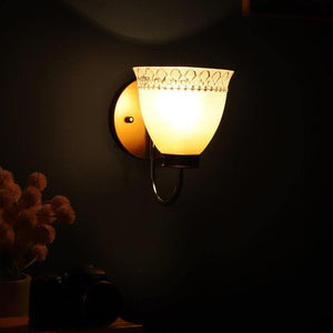 ELIANTE Laser Light Gold Metal Wall Lights -S-228-1W - Without Bulb | by Jainsons Lights