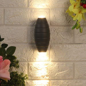Grey Metal Outdoor Wall Light 42453-6W-UP-DN