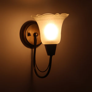 Antique Brass Metal Wall Light - JMSF-427-1w - Included Bulb