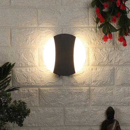 Grey Metal Outdoor Wall Light - 42804-RD - Included Bulb